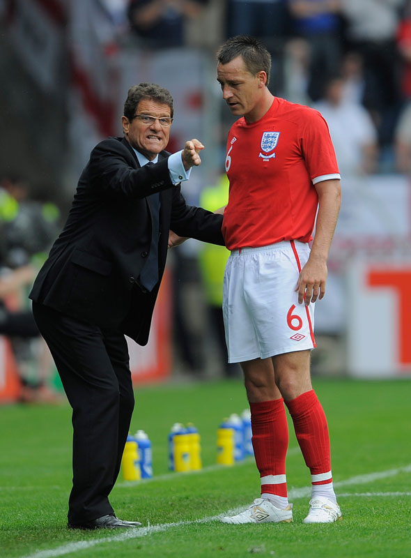 John Terry and Fabio Capello